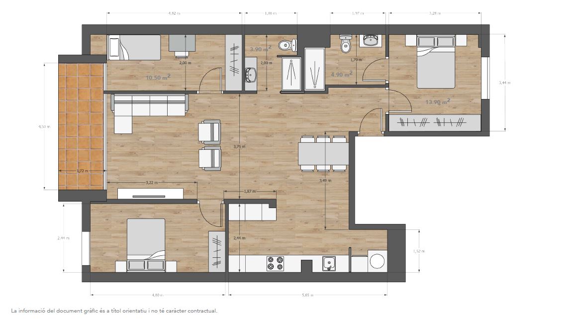 Pis – Badalona 110.00 m2 photo31